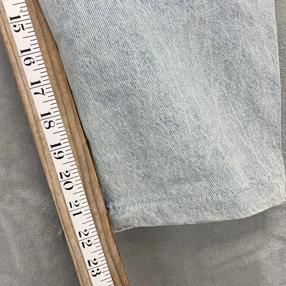 Thinner Light‎ Wash Acid Denim High Waisted Pleated Mom Jeans with Belt Size 11